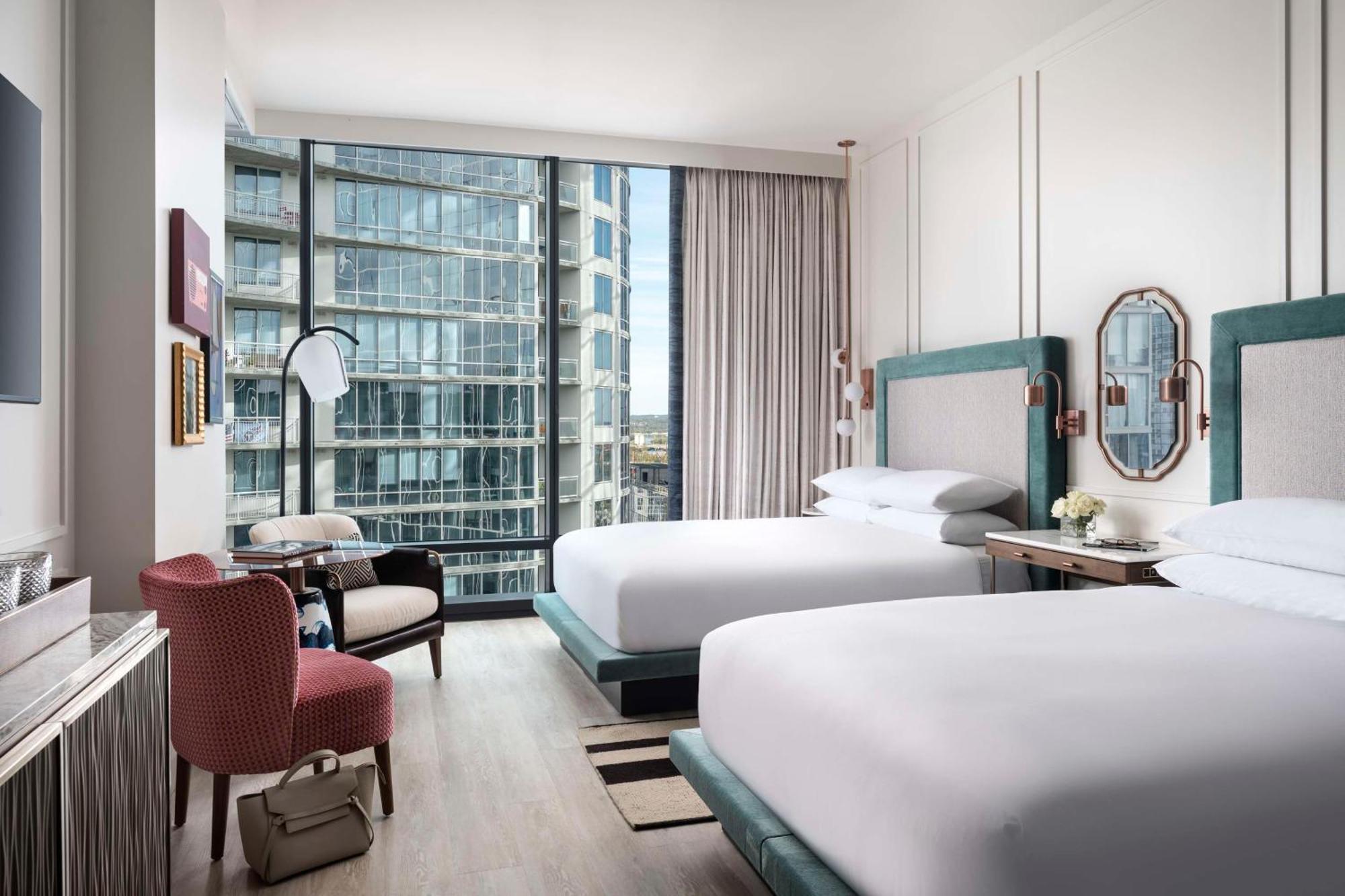 Hyatt Centric Downtown Nashville Exteriér fotografie A guest room at the hotel